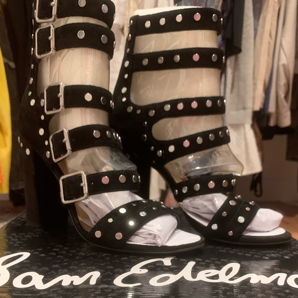 Sam Edelman suede stud heels
